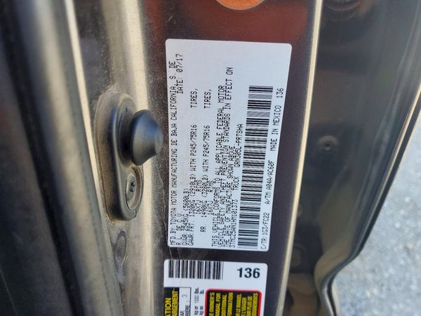 2017 TOYOTA TACOMA