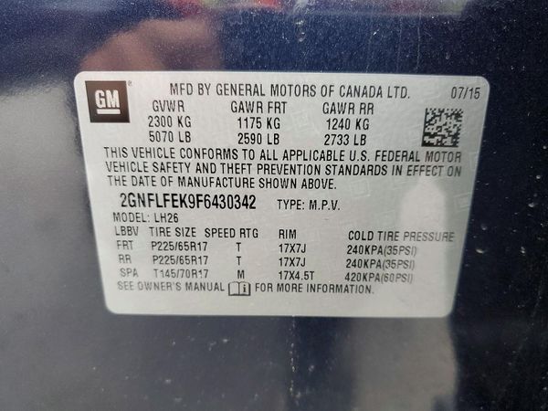 2015 CHEVROLET EQUINOX 1LT