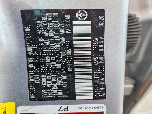 2015 TOYOTA CAMRY