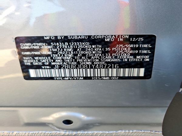 2026 SUBARU OUTBACK