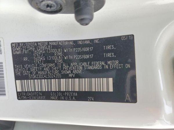 2020 TOYOTA SIENNA E grade