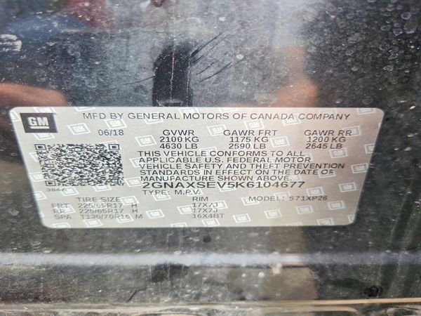 2019 CHEVROLET EQUINOX LS