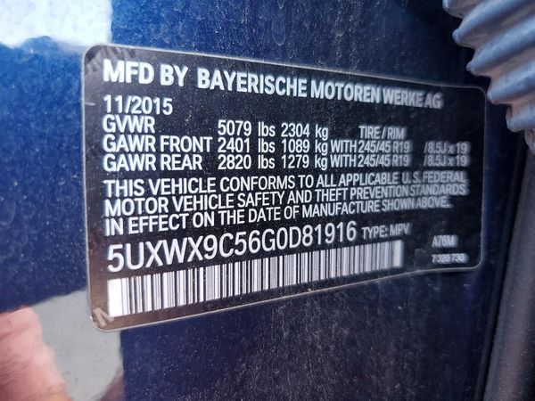 2016 BMW X3
