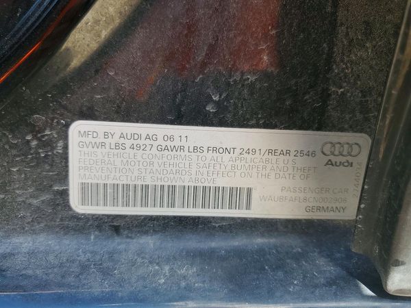 2012 AUDI A4 quattro Premium