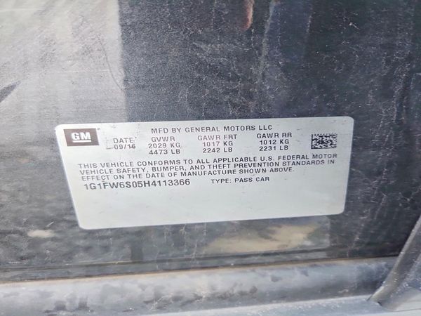2017 CHEVROLET BOLT EV LT