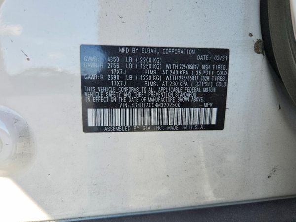 2021 SUBARU OUTBACK Premium
