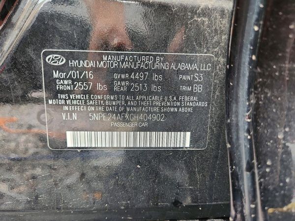 2016 HYUNDAI SONATA