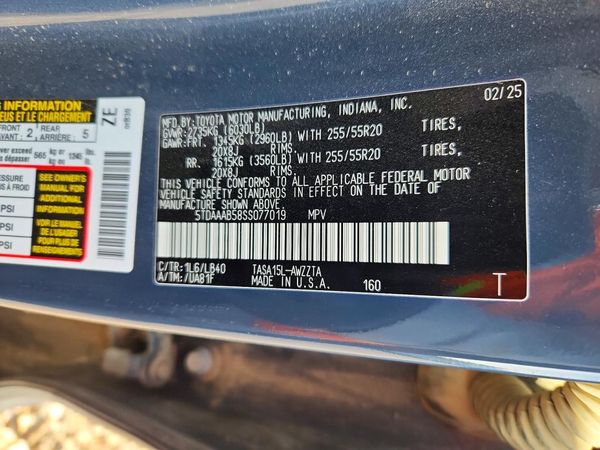2025 TOYOTA GRAND HIGHLANDER