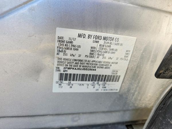 2018 FORD EDGE SEL