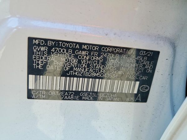 2021 LEXUS IS
