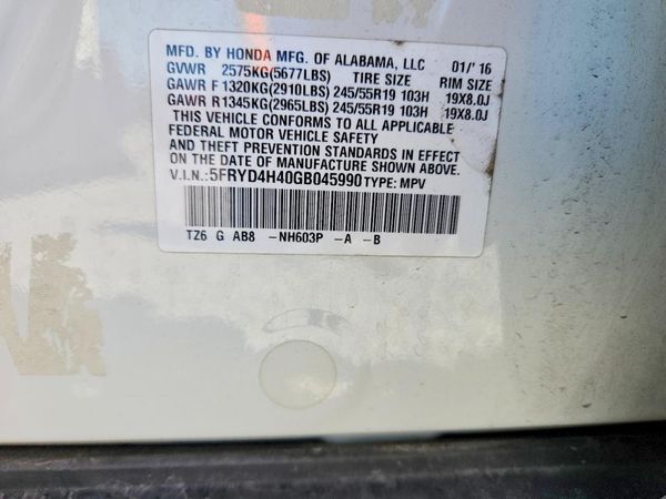 2016 ACURA MDX SH-AWD w/Tech