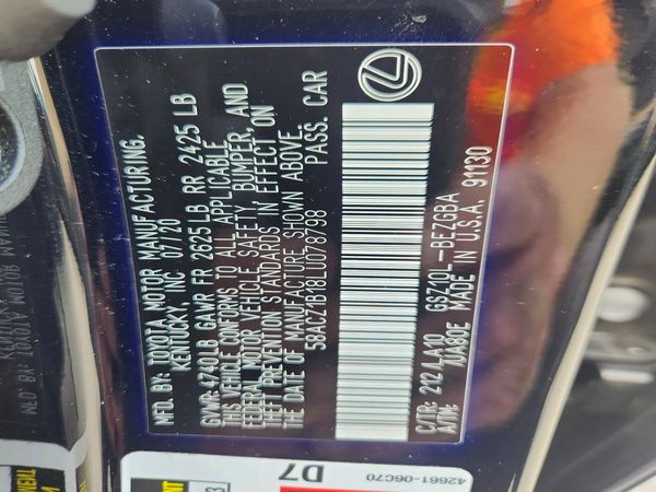 2020 LEXUS ES 350 350 Base