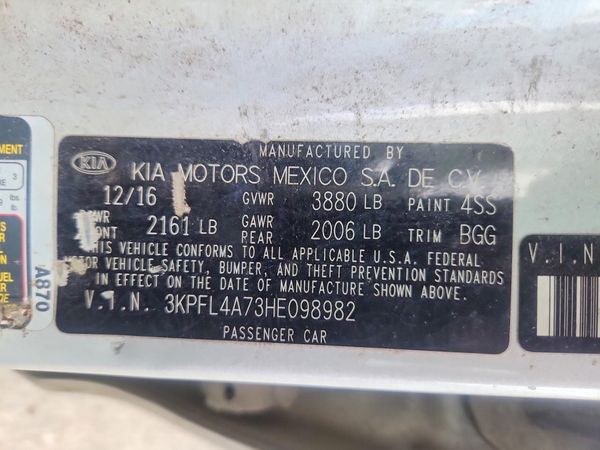 2017 KIA FORTE