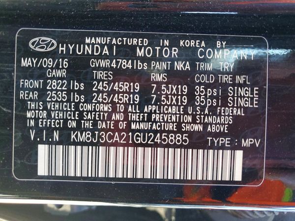 2016 HYUNDAI TUCSON