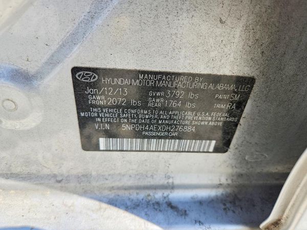 2013 HYUNDAI ELANTRA