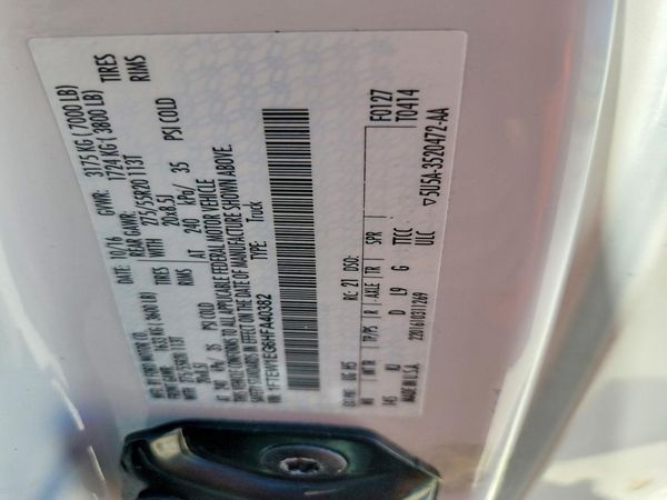 2017 FORD F150 SuperCrew