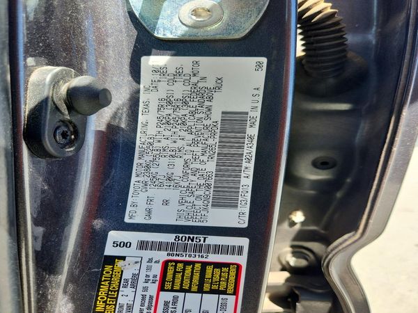 2012 TOYOTA TACOMA — VINS