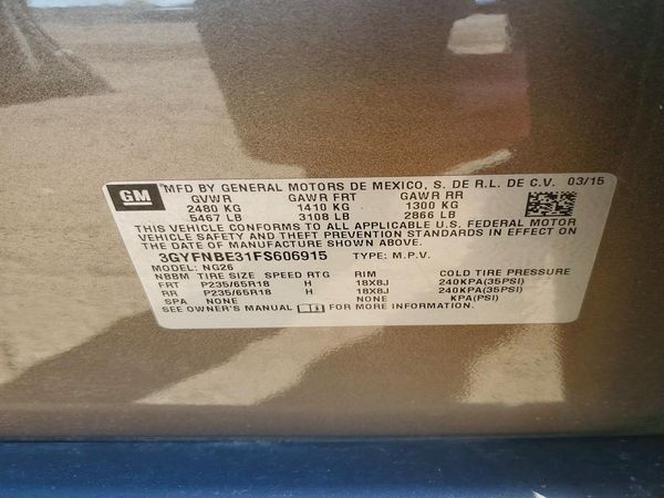 2015 CADILLAC SRX Luxury