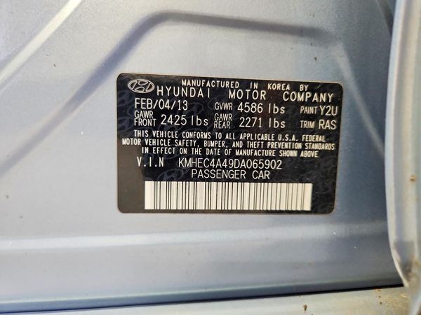2013 HYUNDAI SONATA Hybrid / Hybrid Limited
