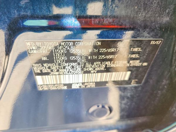 2018 TOYOTA RAV4 Adventure/XLE