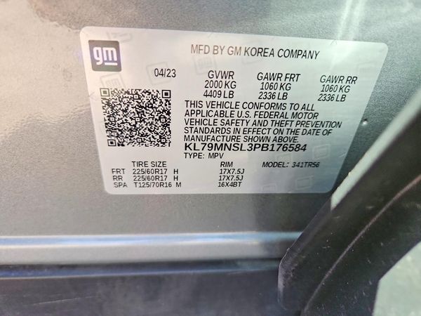 2023 CHEVROLET TRAILBLAZE LS — VINS