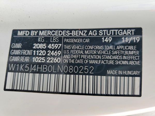 2020 MERCEDES-BENZ CLA