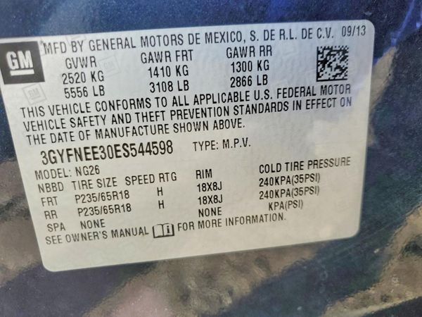 2014 CADILLAC SRX Luxury