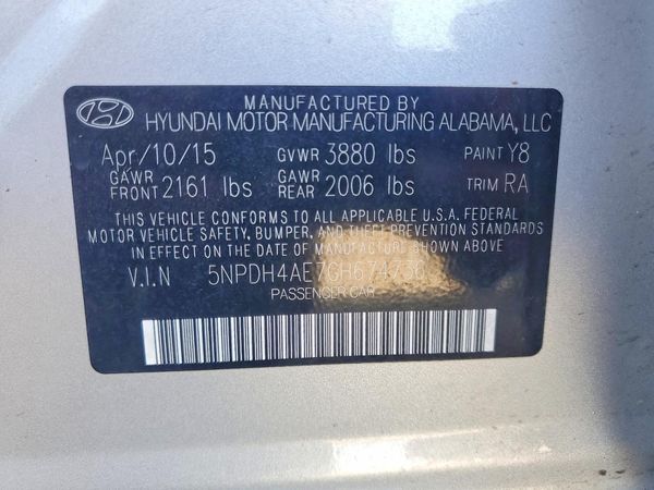 2016 HYUNDAI ELANTRA