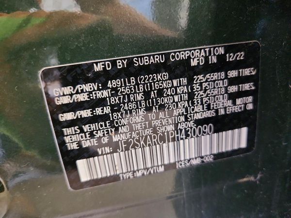 2023 SUBARU FORESTER