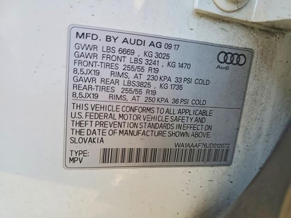 2018 AUDI Q7 quattro Premium