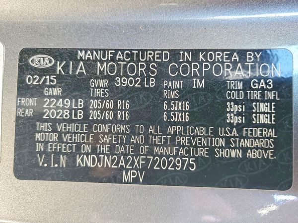 2015 KIA SOUL GL(Middle-low grade)