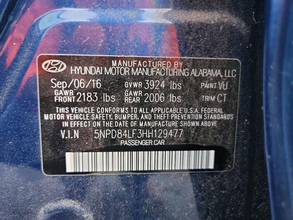 2017 HYUNDAI ELANTRA