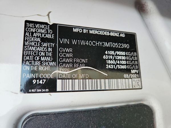 2021 MERCEDES-BENZ SPRINTER