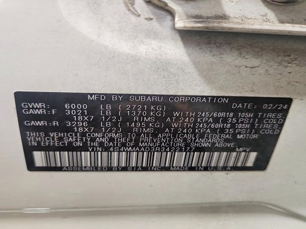 2024 SUBARU ASCENT BASE