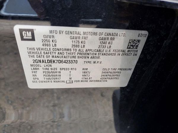 2013 CHEVROLET EQUINOX 1LT