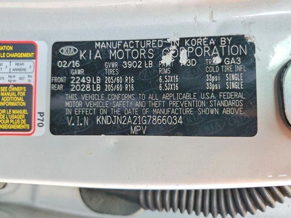 2016 KIA SOUL Plus