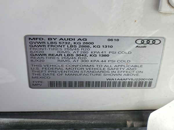 2018 AUDI SQ5