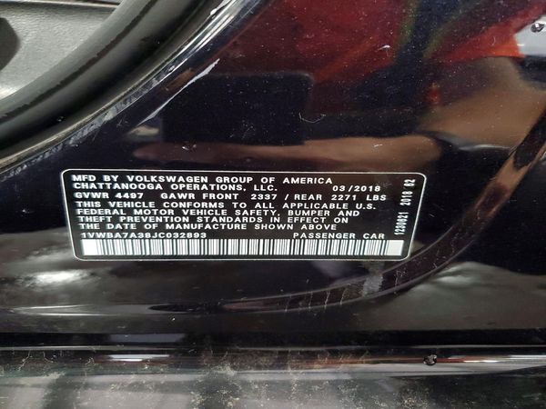 2018 VOLKSWAGEN PASSAT SE, SE w/ Technology