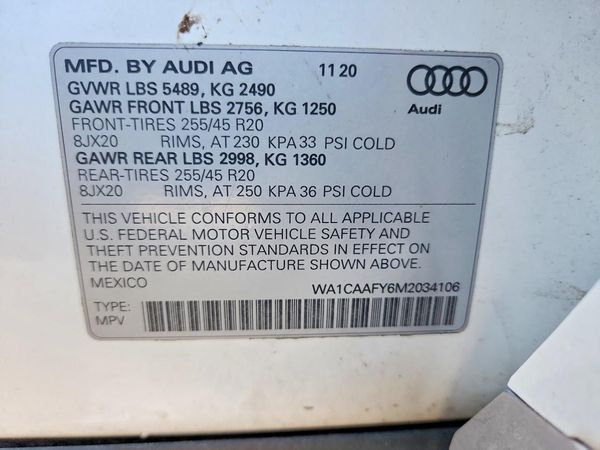 2021 AUDI Q5 quattro Prestige