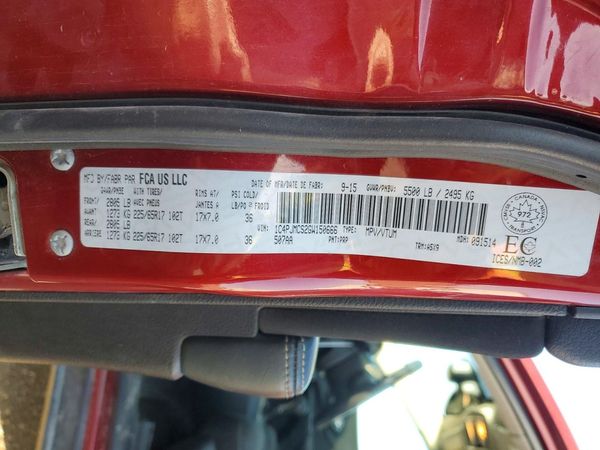 2016 JEEP CHEROKEE Latitude/Longitude/North — VINS