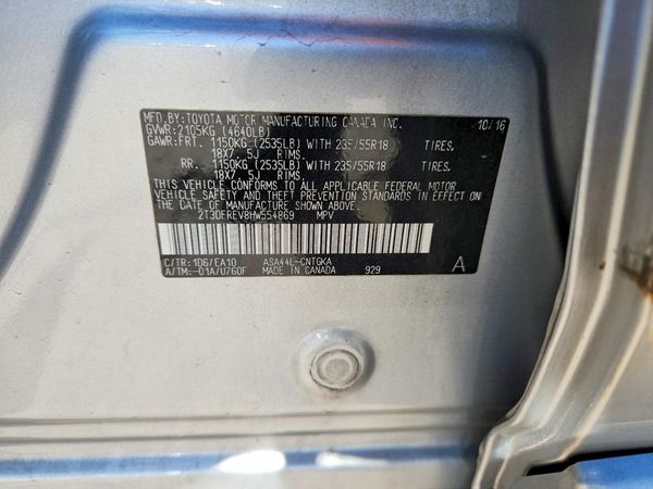 2017 TOYOTA RAV4 Ltd/SE Platinum
