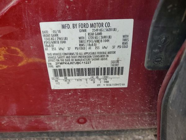 2018 FORD EDGE