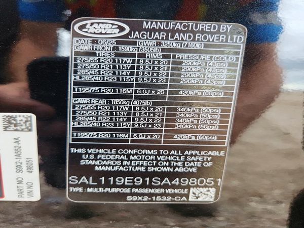 2025 LAND ROVER RANGE ROVER SPORT