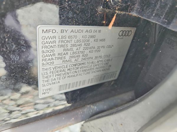 2017 AUDI Q7 quattro Premium Plus