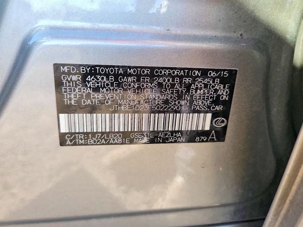 2015 LEXUS IS 350