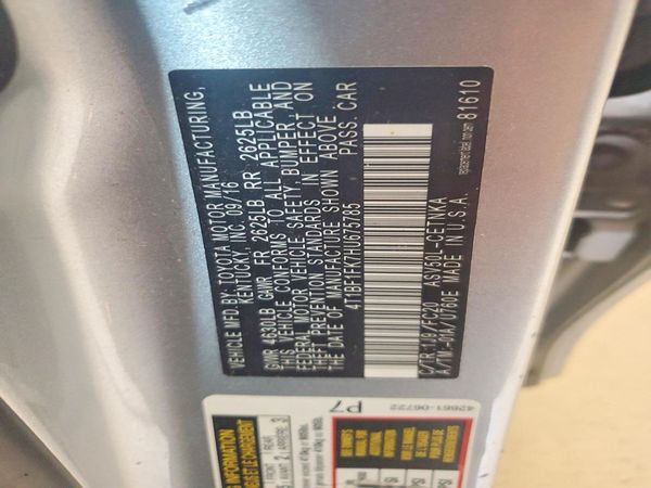 2017 TOYOTA CAMRY LE/SE/XLE/XSE
