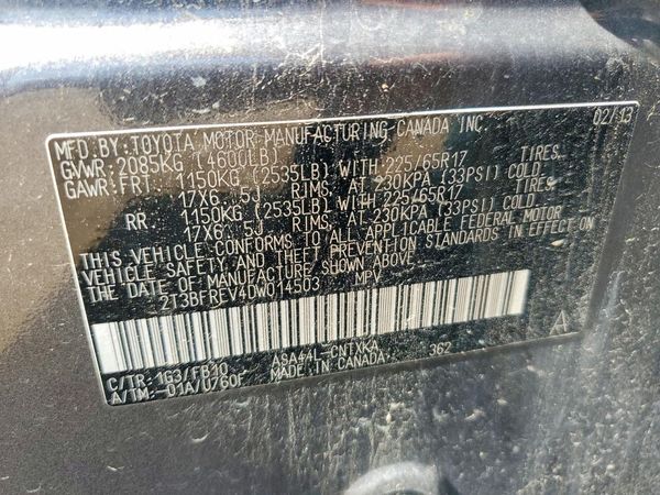 2013 TOYOTA RAV4 Standard