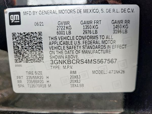 2021 CHEVROLET BLAZER 2LT