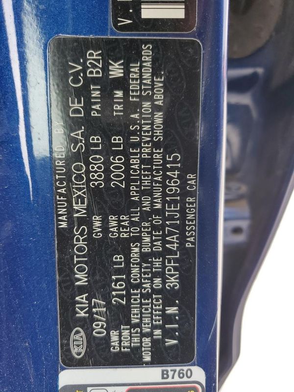 2018 KIA FORTE LX Pop,S,EX