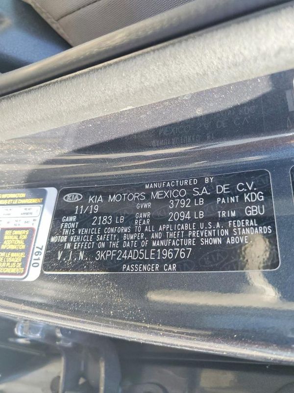 2020 KIA FORTE